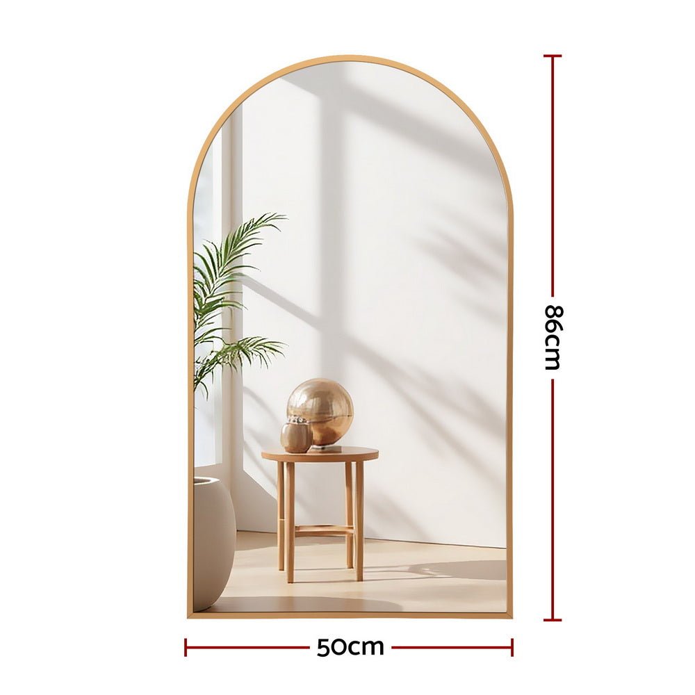 86x50cm Arched Wall Mirror Vanity Makeup Home Decor - Home & Garden > Decor > Mirrors - Rivercity House & Home Co. (ABN 18 642 972 209) - Affordable Modern Furniture Australia