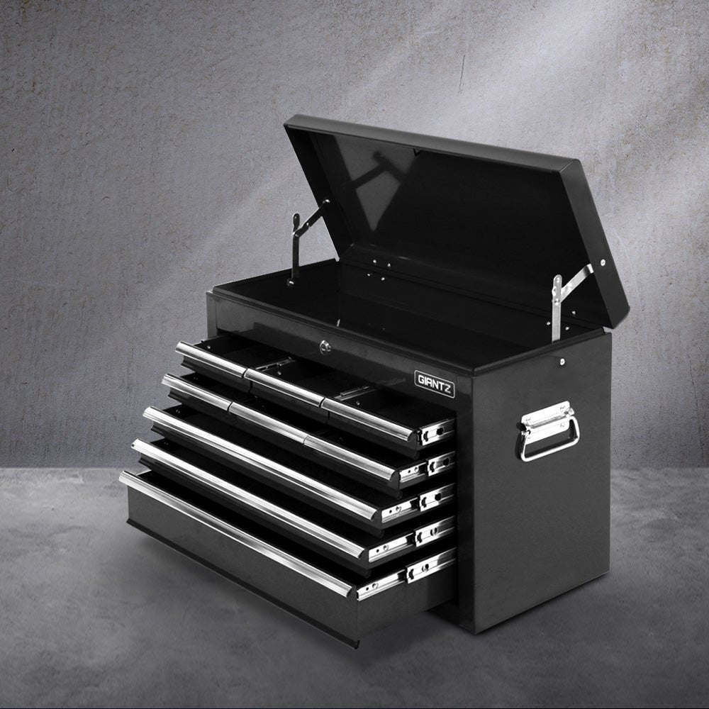 9 Drawer Tool Box Cabinet Chest Toolbox Storage Garage Organiser Black - Tools > Tools Storage > Tool Cabinets - Rivercity House & Home Co. (ABN 18 642 972 209) - Affordable Modern Furniture Australia