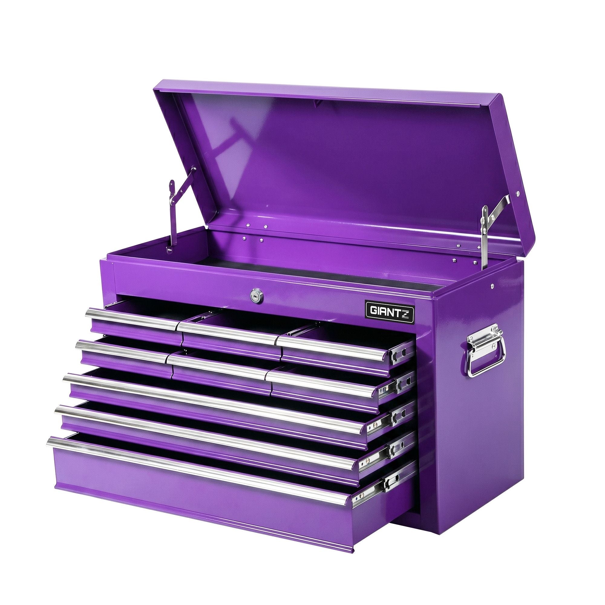9 - Drawer Tool Cabinet Chest Toolbox Heavy Duty Garage Storage Organiser Purple - Tools > Tools Storage > Utility Trolleys - Rivercity House & Home Co. (ABN 18 642 972 209) - Affordable Modern Furniture Australia