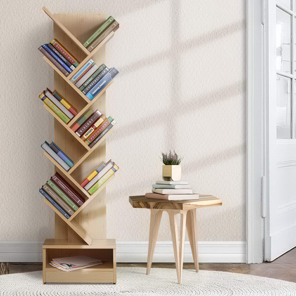 9 Tier Natural Tree Bookcase - Furniture - Rivercity House & Home Co. (ABN 18 642 972 209) - Affordable Modern Furniture Australia
