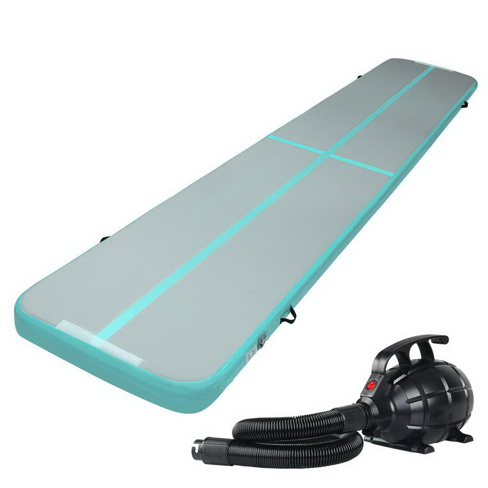 GoFun 5X1M Inflatable Air Track Mat with Pump Green