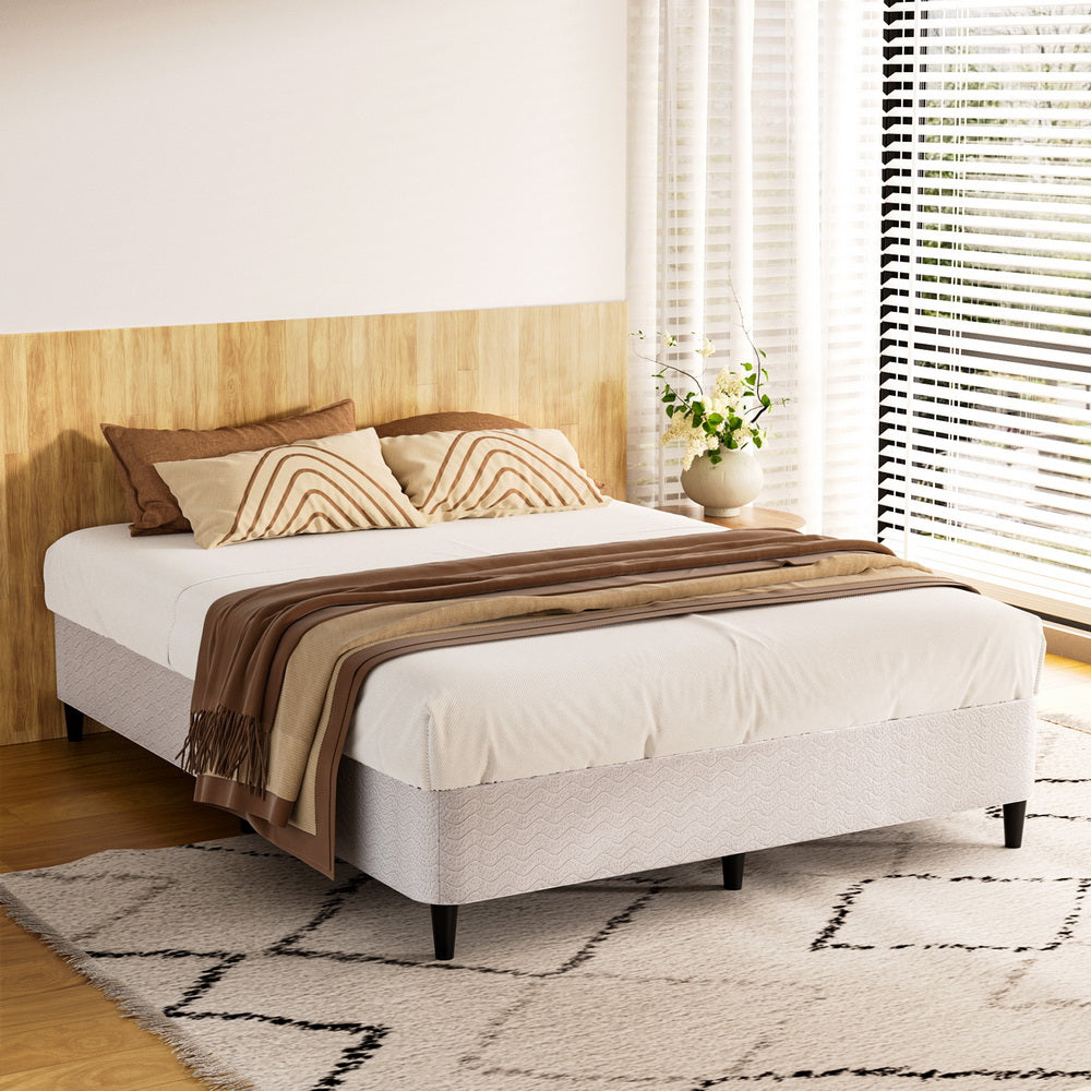 Mason Double Bed Frame Base Grey