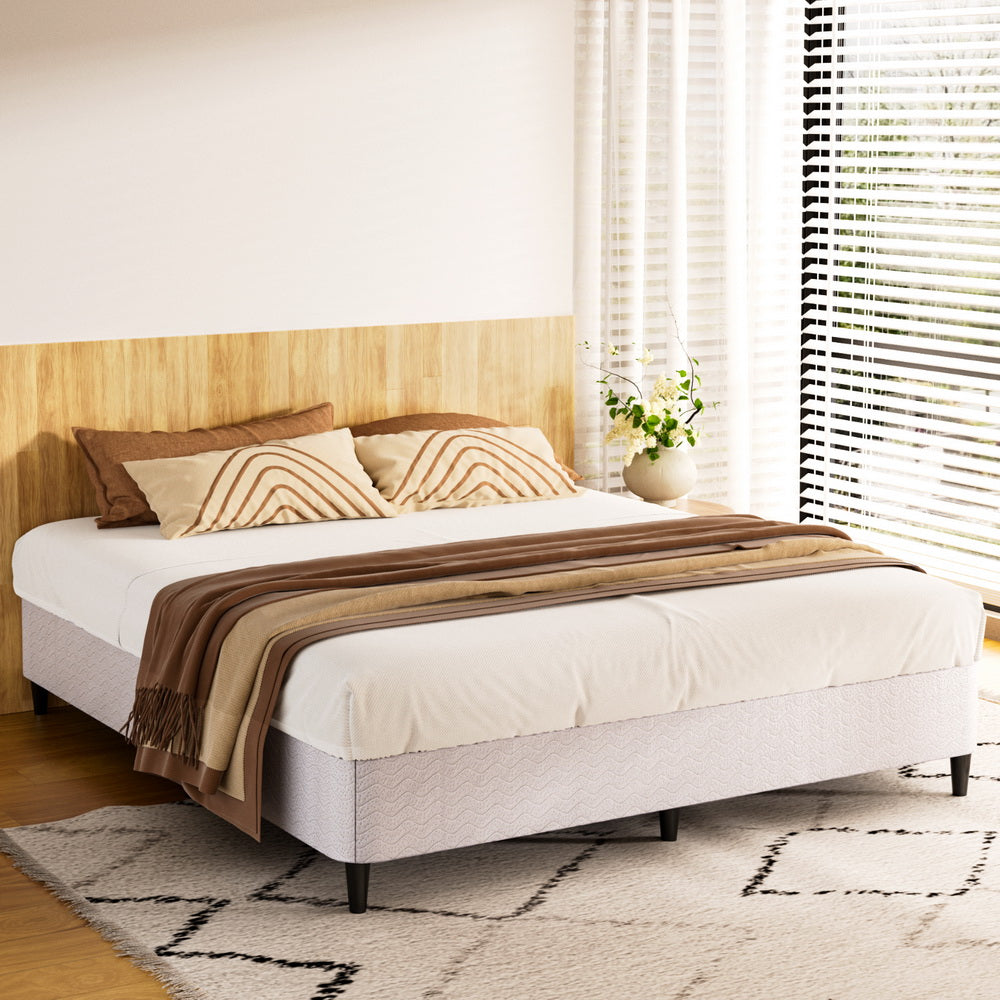 Mason King Bed Frame Base Grey