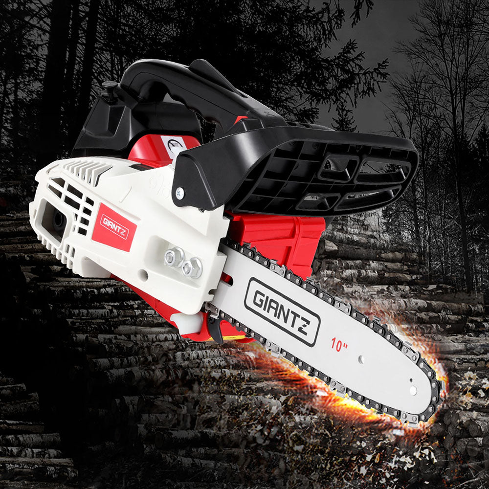 25cc Petrol Chainsaw 10inch Bar E-Start Tree Pruning Chain Saw