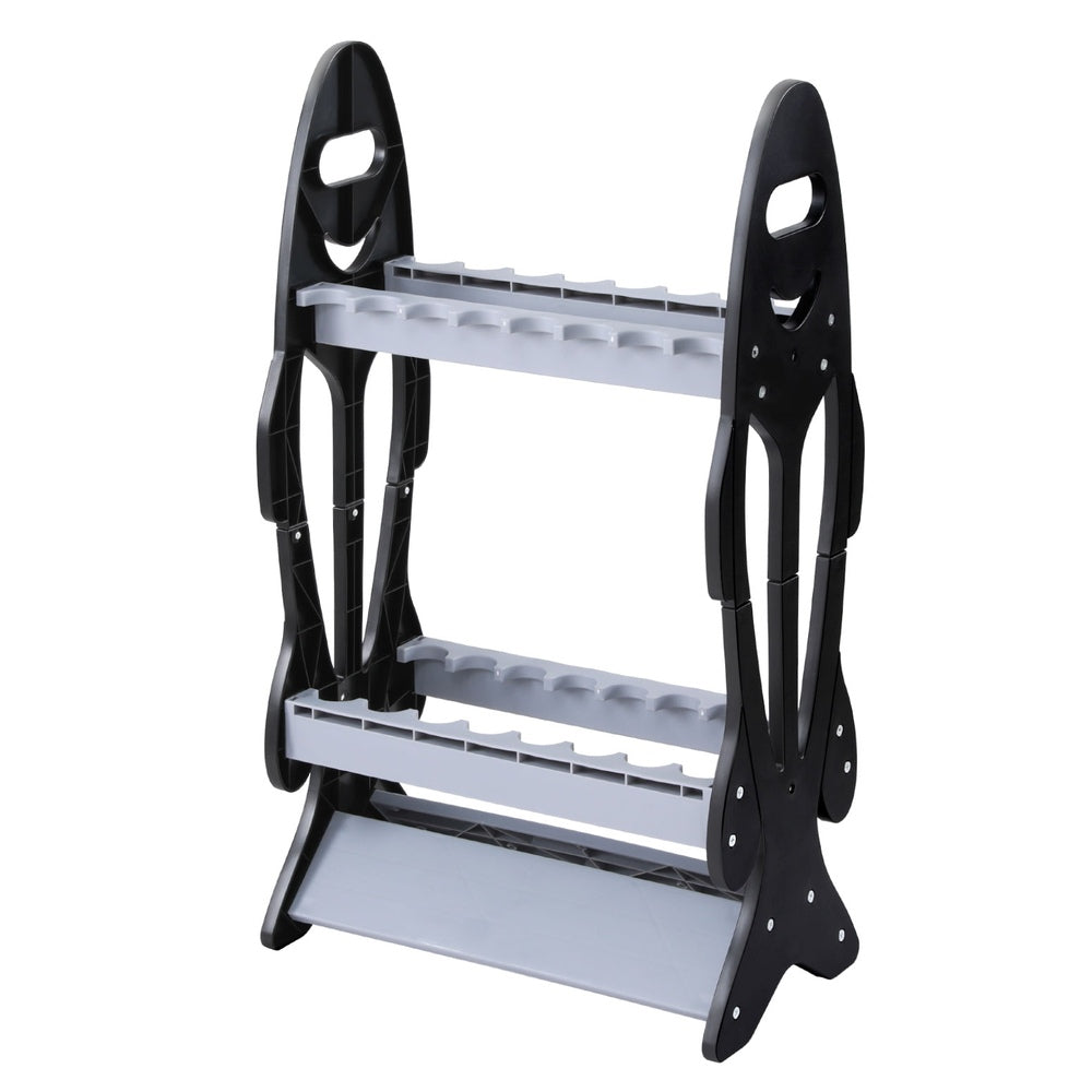 Fishing Rod Holder 16 Storage Rack Fishing Pole Stand Garage Organiser Holds