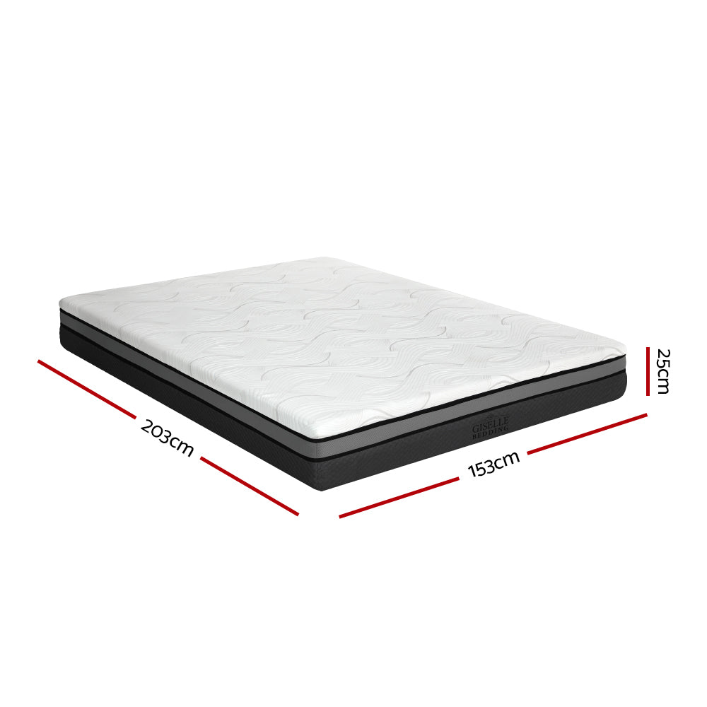 Belle Cool Gel Memory Foam Queen Mattress 25cm Thick - Queen