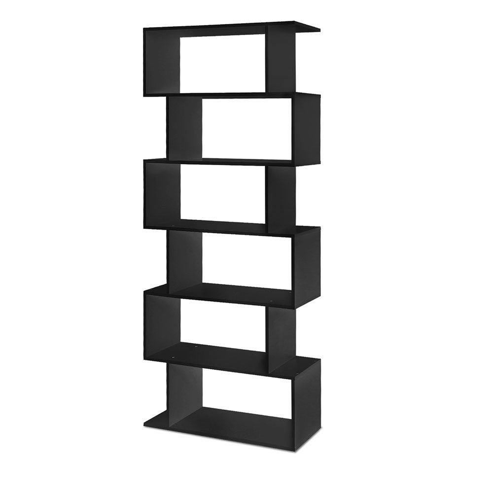 Black 6 Tier Storage Shelf Unit