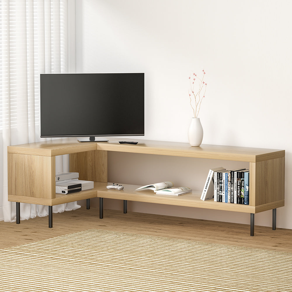 Corner Entertainment Unit Pine