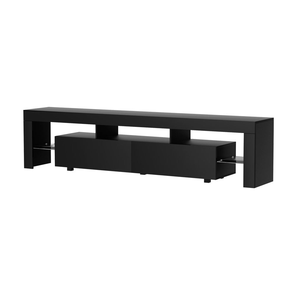 200CM LED Entertainment Unit in Black Gloss