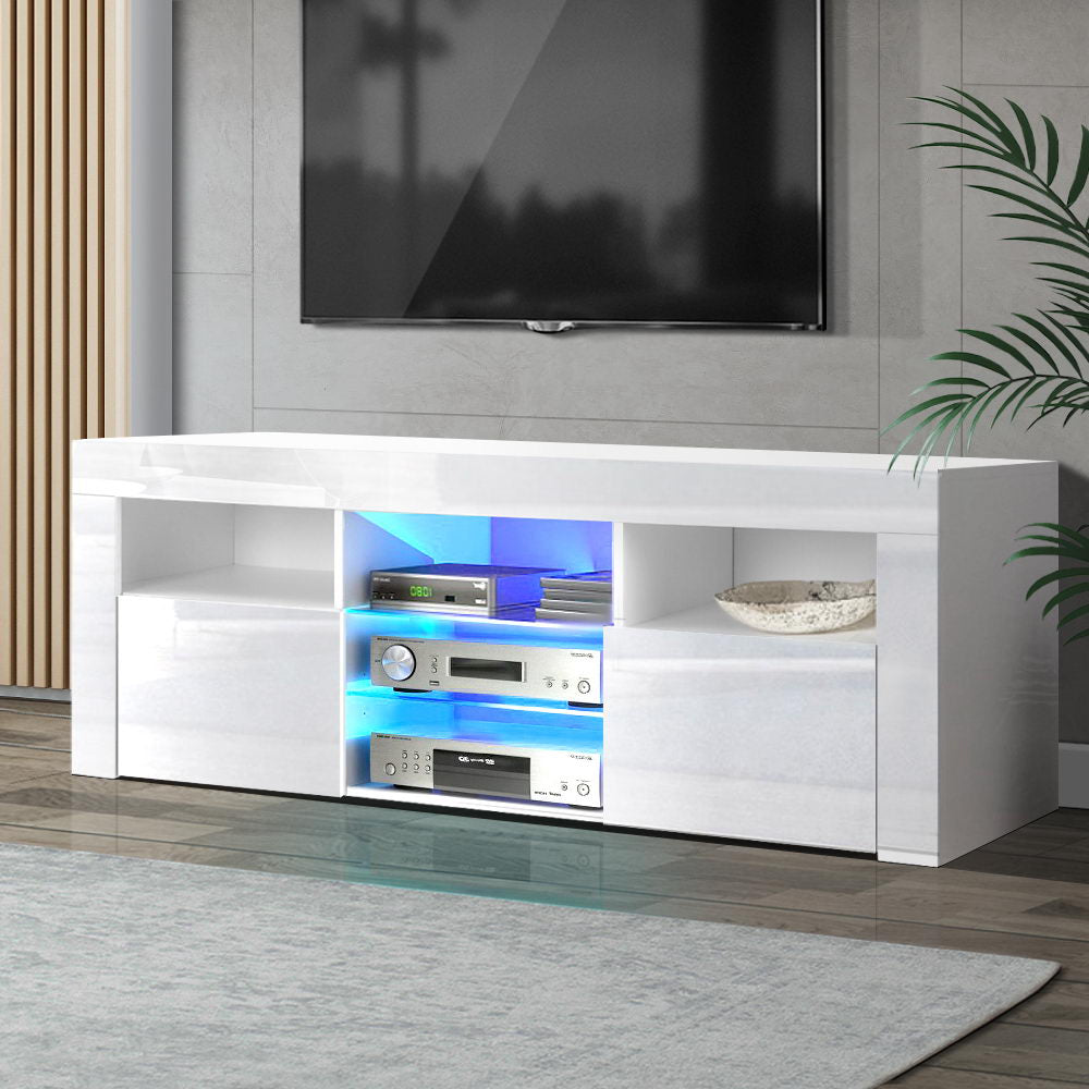 145CM LED Entertainment Unit in White Gloss