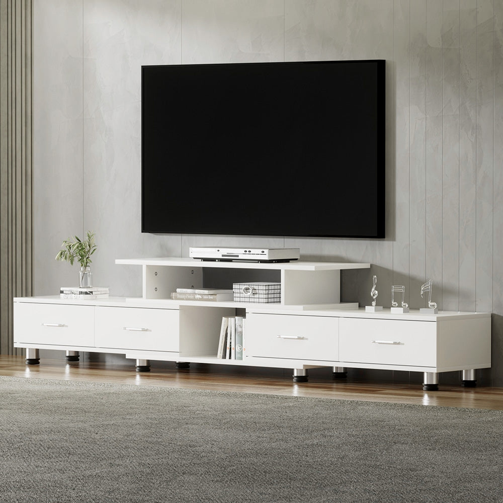 220CM TV Cabinet With Storage Drawers White