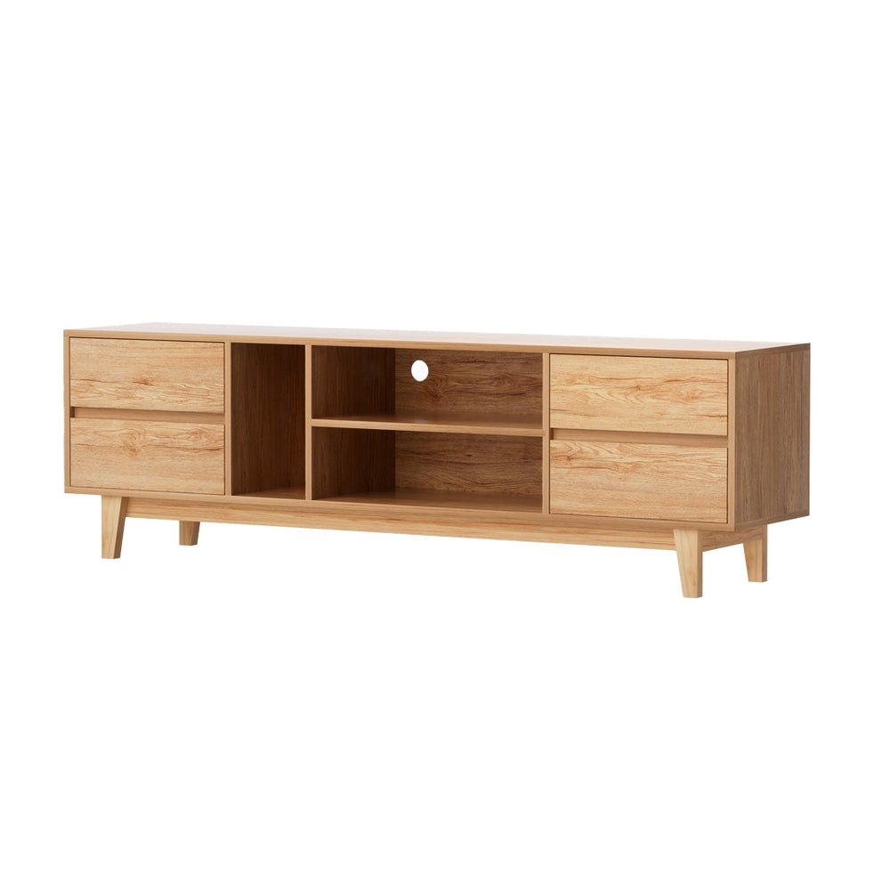 180cm Wooden Lowline TV Cabinet Entertainment Unit Stand with Storage Drawer and Shelf