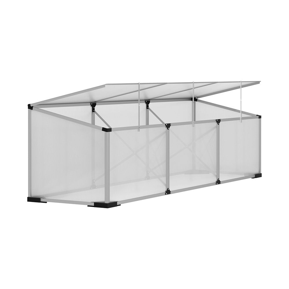 Aluminium Greenhouse 180x50x50 cm Green House Polycarbonate Garden