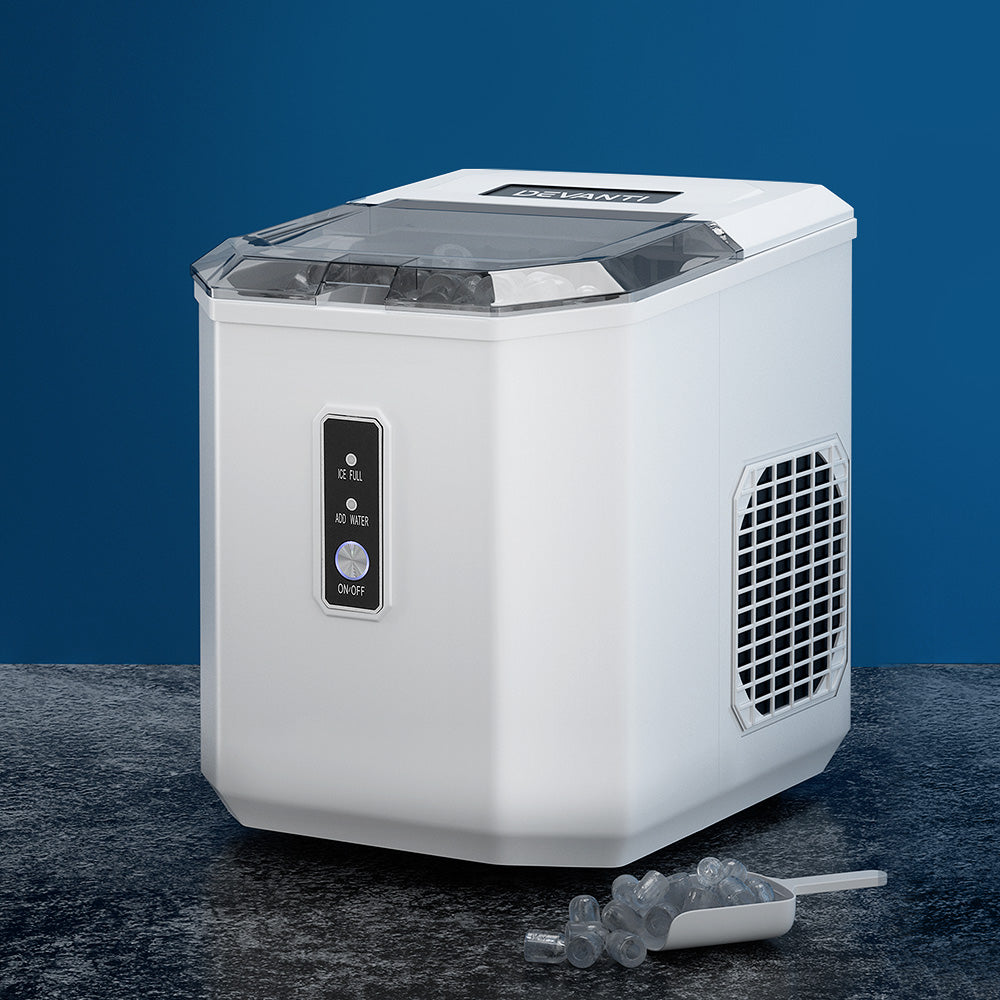 12kg Ice Maker Machine Portable Countertop 2L White