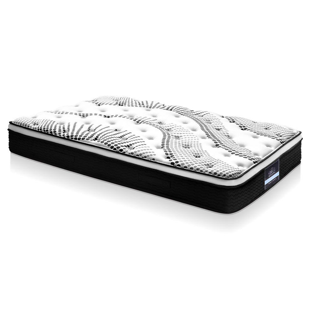 King Single Size | Como Euro Top Pocket Spring Mattress (Medium)