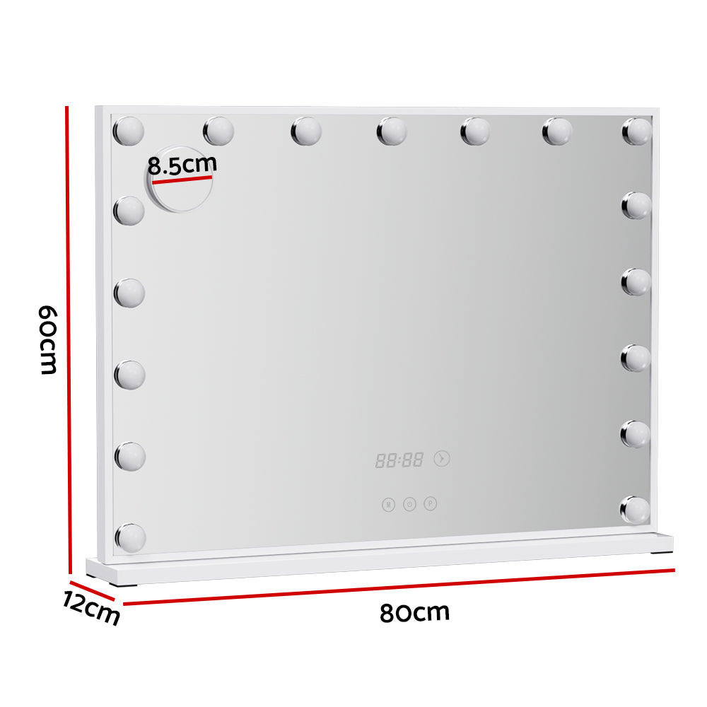 Makeup Mirror Hollywood 80x60cm 17 LED