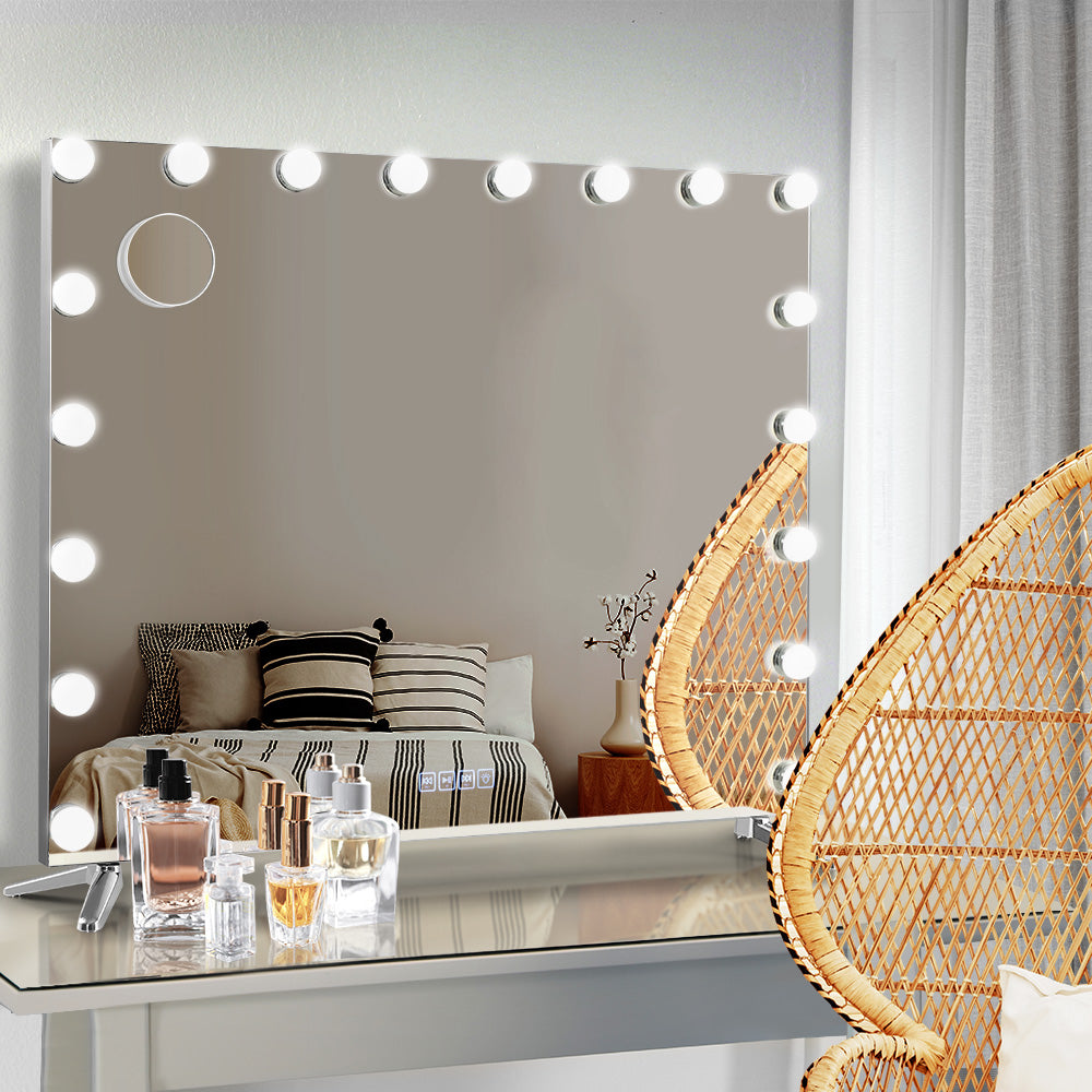 Bluetooth Makeup Mirror with Light Hollywood LED Wall Mounted Cosmetic