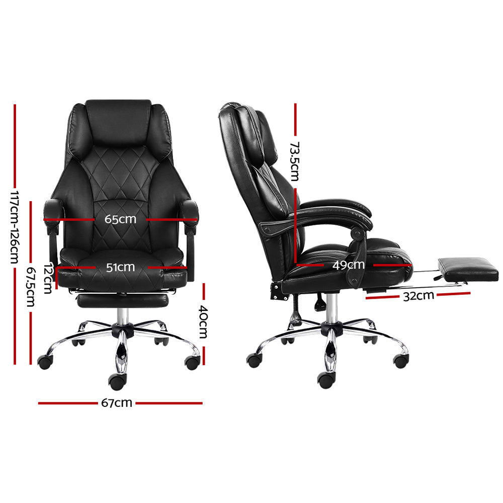 Office Chair Gaming Computer Executive Chairs Leather Seat Recliner