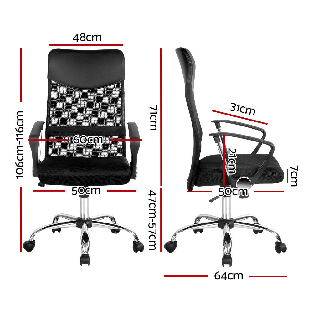 Executive High Back Office Chair (Black)
