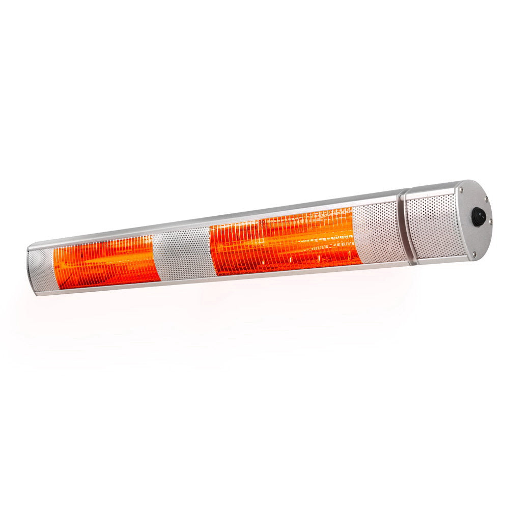 Electric Infrared Strip Radiant Heater 3000W with Remote Control - Silver