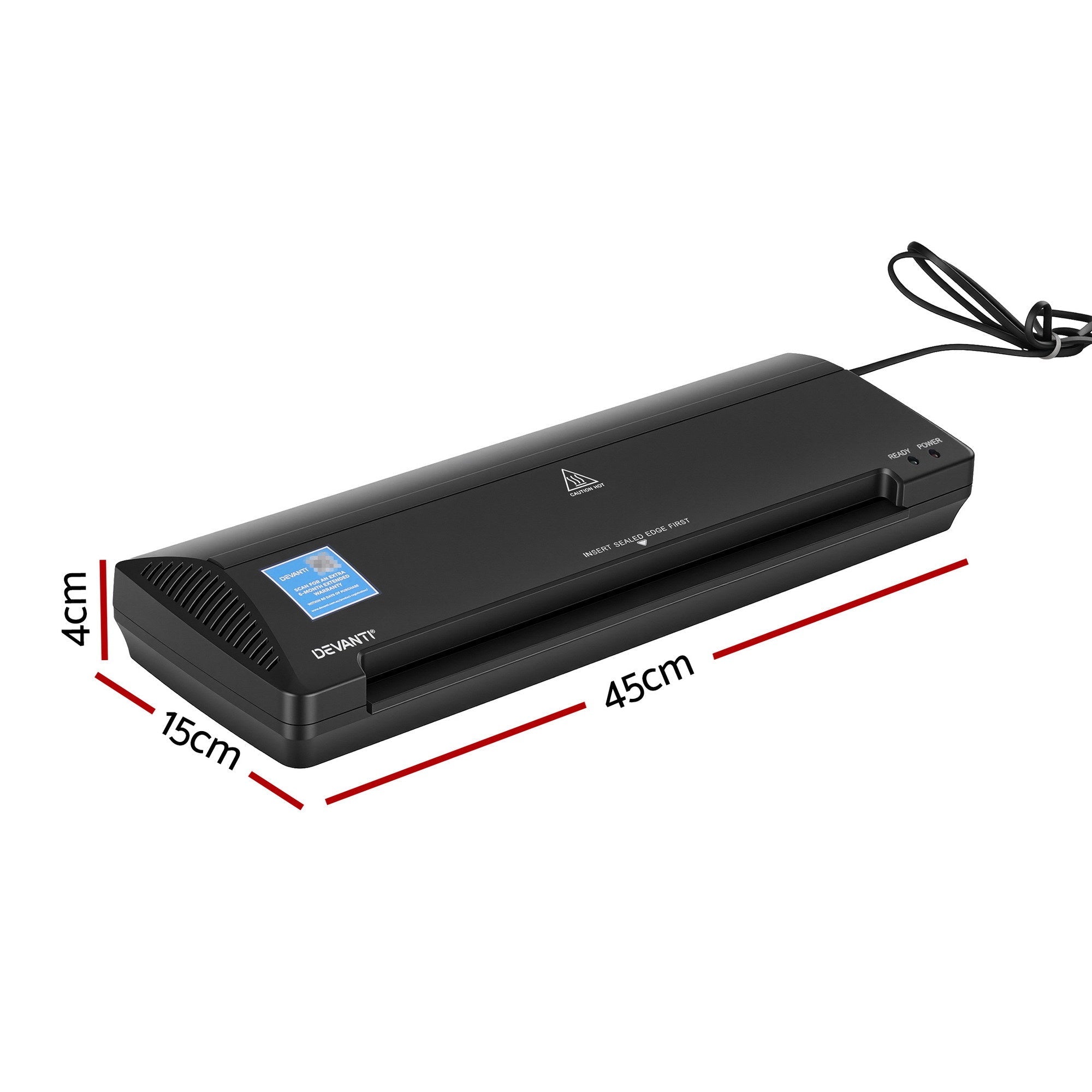 A3 Laminator Machine, Hot & Cold Thermal Fast Lamination Anti - Jam Laminator for Office School Home Document Photo Card Handmade A3 A4 A5 A6, Black - Home & Garden > Home Office Accessories > Laminators - Rivercity House & Home Co. (ABN 18 642 972 209) - Affordable Modern Furniture Australia
