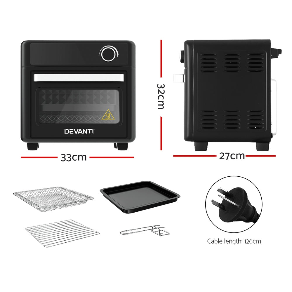 Air Fryer 15L LCD Fryers Oven - Appliances > Kitchen Appliances > Air Fryers - Rivercity House & Home Co. (ABN 18 642 972 209) - Affordable Modern Furniture Australia