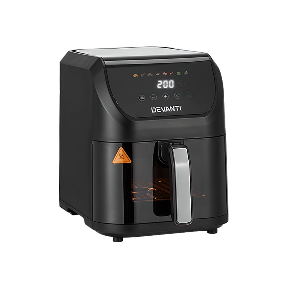Air Fryer 5L W/ LCD Touch 1500W - Appliances > Kitchen Appliances - Rivercity House & Home Co. (ABN 18 642 972 209) - Affordable Modern Furniture Australia