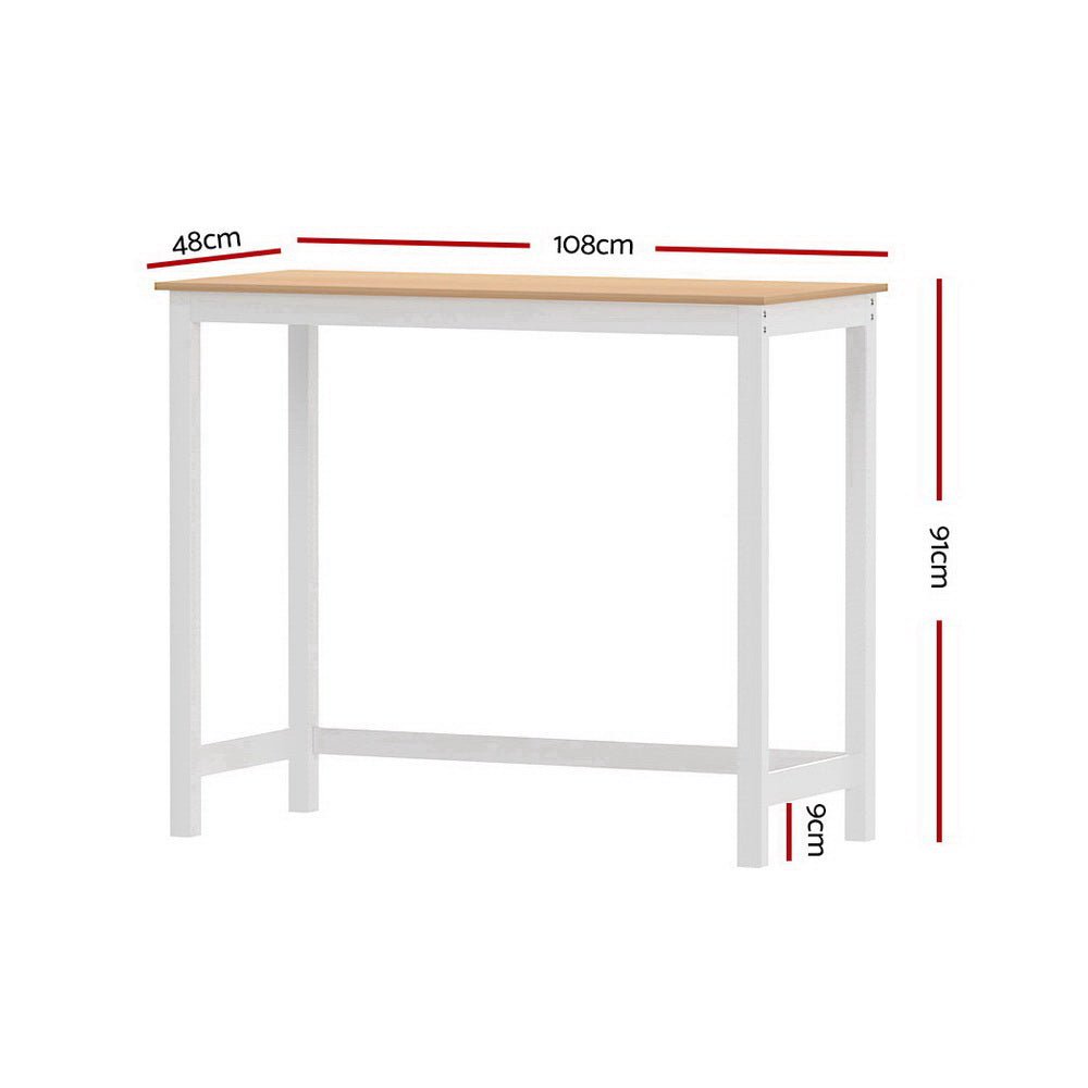 Ari Bar Table 108CM Rectangular - Furniture > Dining > Dining Tables - Rivercity House & Home Co. (ABN 18 642 972 209) - Affordable Modern Furniture Australia