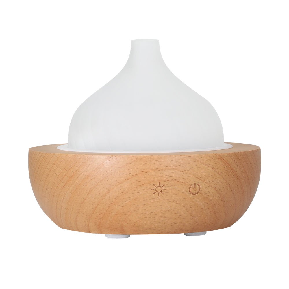 Aroma Aromatherapy Diffuser LED Oil Ultrasonic Air Humidifier Glass Wood - Appliances > Aroma Diffusers & Humidifiers > Aroma Diffusers - Rivercity House & Home Co. (ABN 18 642 972 209) - Affordable Modern Furniture Australia
