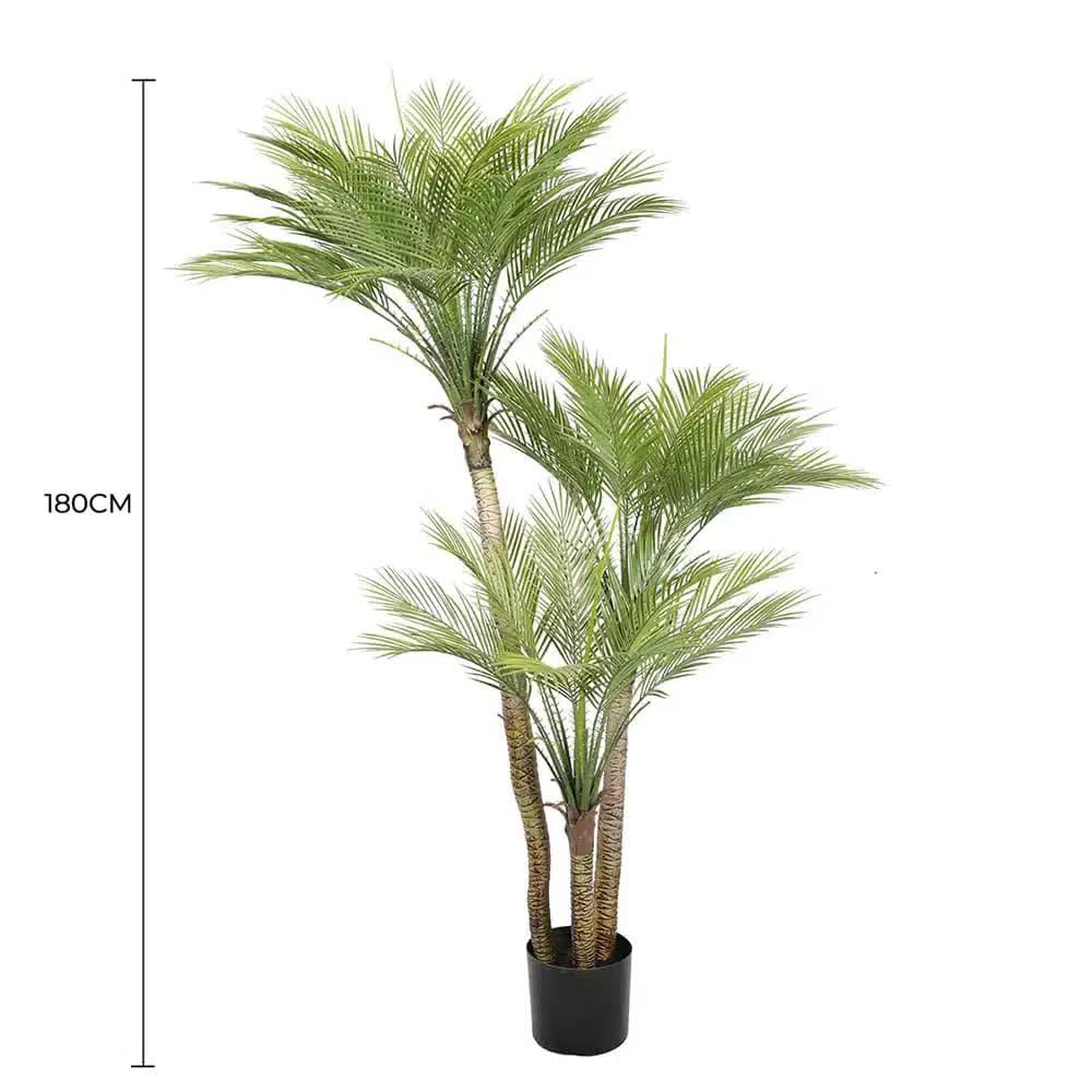 Artificial Parlour Palm Tree 180cm Multi Trunk UV Resistant - Home & Garden > Artificial Plants > Artificial Trees - Rivercity House & Home Co. (ABN 18 642 972 209) - Affordable Modern Furniture Australia