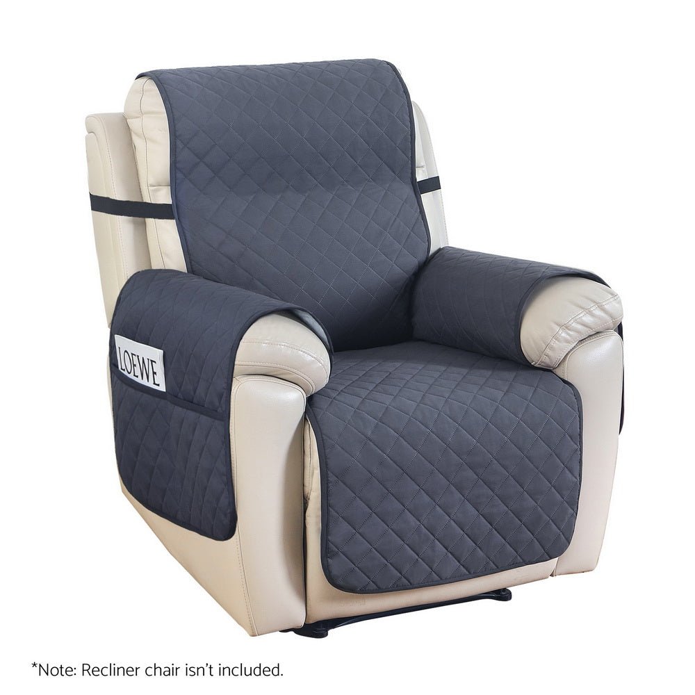 Artiss Recliner Chair Cover 100% Water Resistant Grey - Furniture > Bar Stools & Chairs - Rivercity House & Home Co. (ABN 18 642 972 209) - Affordable Modern Furniture Australia