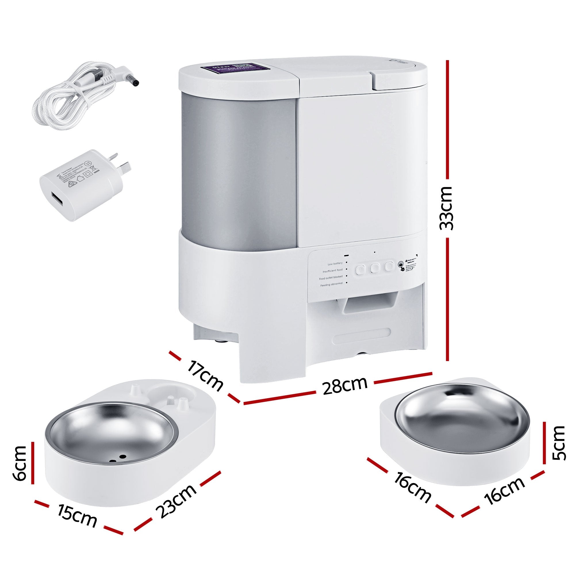 Automatic Pet Feeder Water Dispenser 2 - in - 1 Smart WiFi Dog Cat Food 4L - Pet Care > Cat Supplies > Cat Bowls, Feeders & Waterers - Rivercity House & Home Co. (ABN 18 642 972 209) - Affordable Modern Furniture Australia