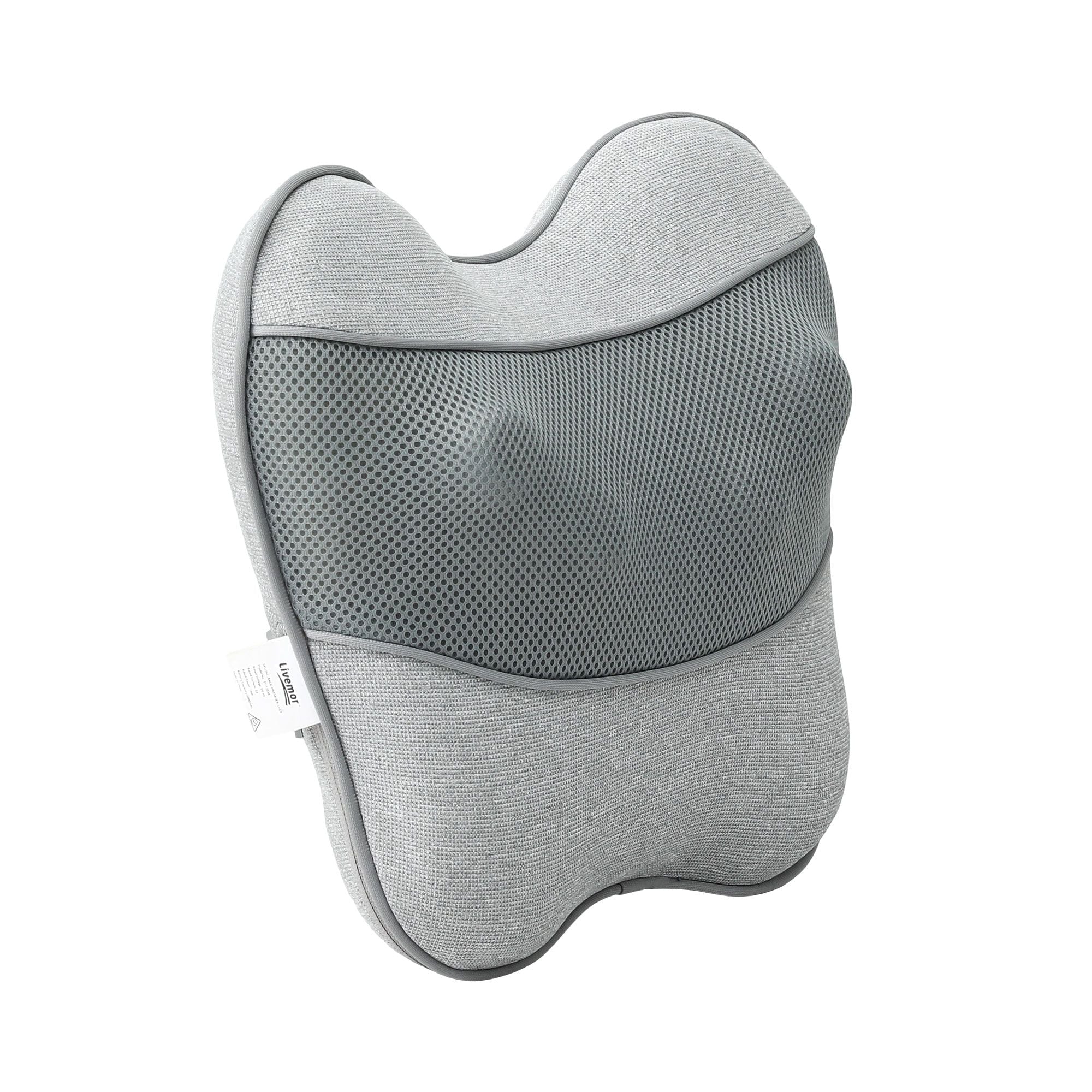 Back Massager with Heat, USB Neck and Shoulder Massage Pillow, 3 - Speed Ergonomic Lumbar Support Cushion for Office Chair, Portable Muscle Relief for Back, Thigh & Calf, Grey - Health & Beauty > Massage & Relaxation > Massagers - Rivercity House & Home Co. (ABN 18 642 972 209) - Affordable Modern Furniture Australia