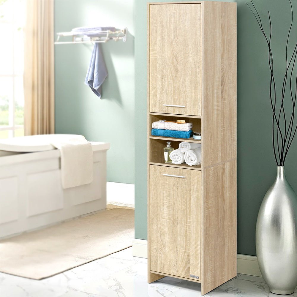 Bathroom Cabinet Storage 185cm Wooden - Furniture > Bathroom - Rivercity House & Home Co. (ABN 18 642 972 209) - Affordable Modern Furniture Australia