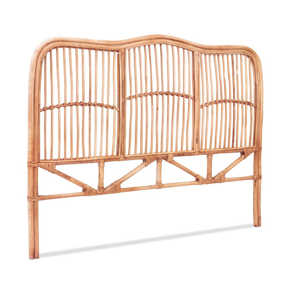 Bed Headboard Double Bedhead Rattan - NERO Pine - Furniture > Bedroom > Headboards - Rivercity House & Home Co. (ABN 18 642 972 209) - Affordable Modern Furniture Australia