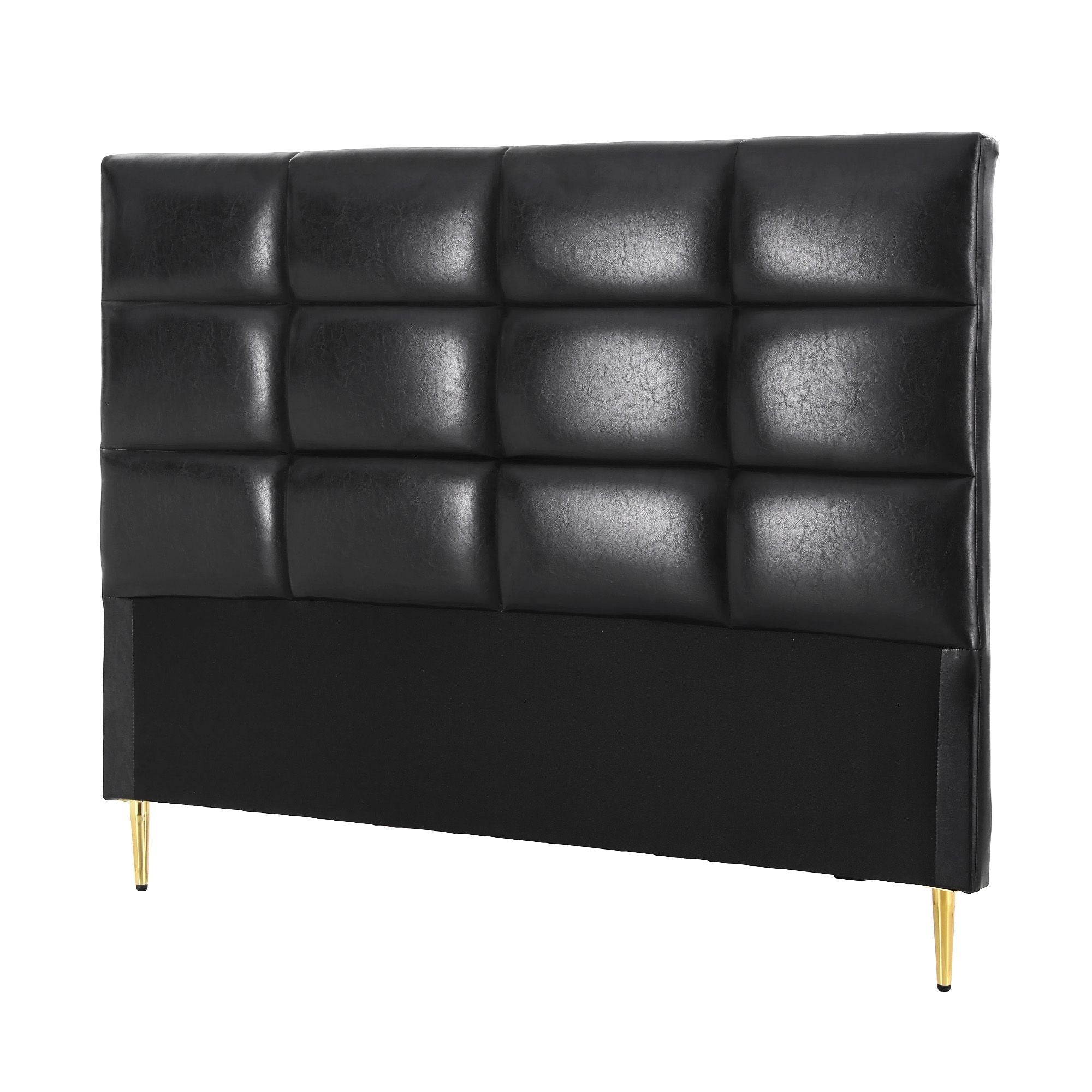 Bed Headboard Queen Bedhead PU Leather Black - Furniture > Bedroom > Headboards - Rivercity House & Home Co. (ABN 18 642 972 209) - Affordable Modern Furniture Australia