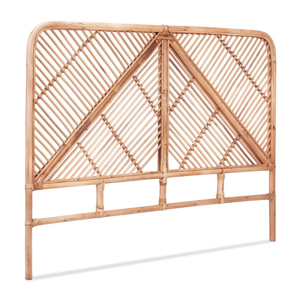 Bed Headboard Queen Bedhead Rattan - FRED Pine - Furniture > Bedroom > Headboards - Rivercity House & Home Co. (ABN 18 642 972 209) - Affordable Modern Furniture Australia