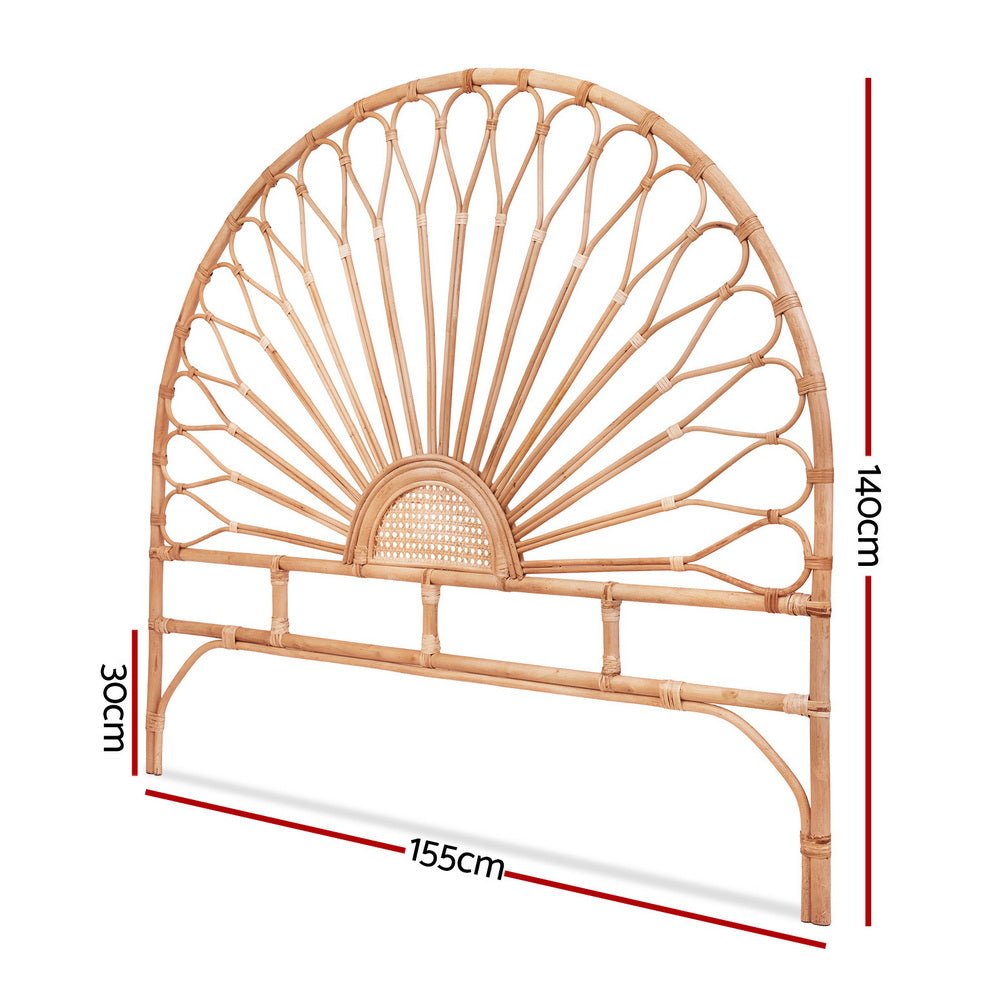 Bed Headboard Queen Bedhead Rattan - MARI Pine - Furniture > Bedroom > Headboards - Rivercity House & Home Co. (ABN 18 642 972 209) - Affordable Modern Furniture Australia