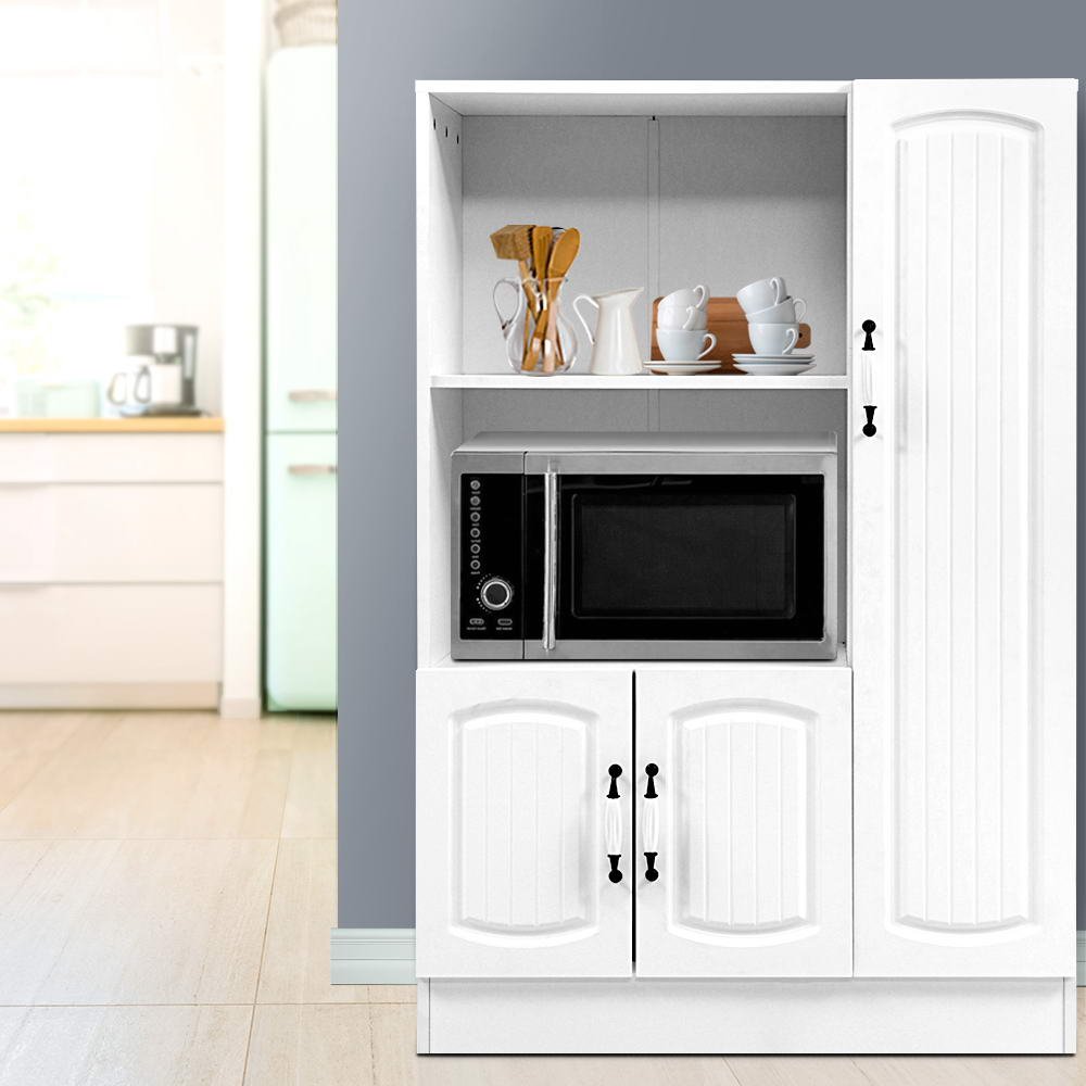 Buffet Sideboard Cabinet Storage Cupboard Doors White Kitchen Hallway - Rivercity House & Home Co. (ABN 18 642 972 209) - Affordable Modern Furniture Australia