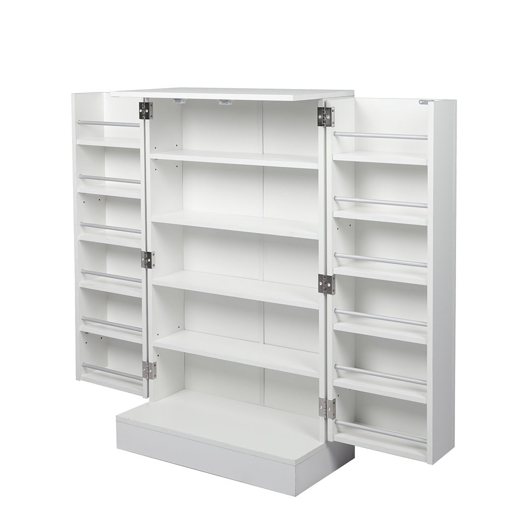 Buffet Sideboard Storage Cabinet with Adjustable Shelves - White - Rivercity House & Home Co. (ABN 18 642 972 209) - Affordable Modern Furniture Australia