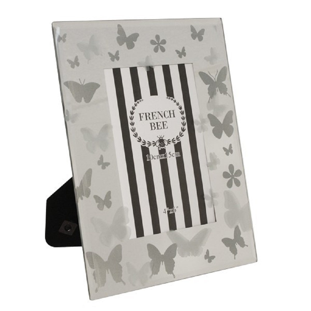 Butterfly 4x6 Photo Frame Glass Front 18cm - Gold - Home & Garden > Decor > Picture Frames - Rivercity House & Home Co. (ABN 18 642 972 209) - Affordable Modern Furniture Australia