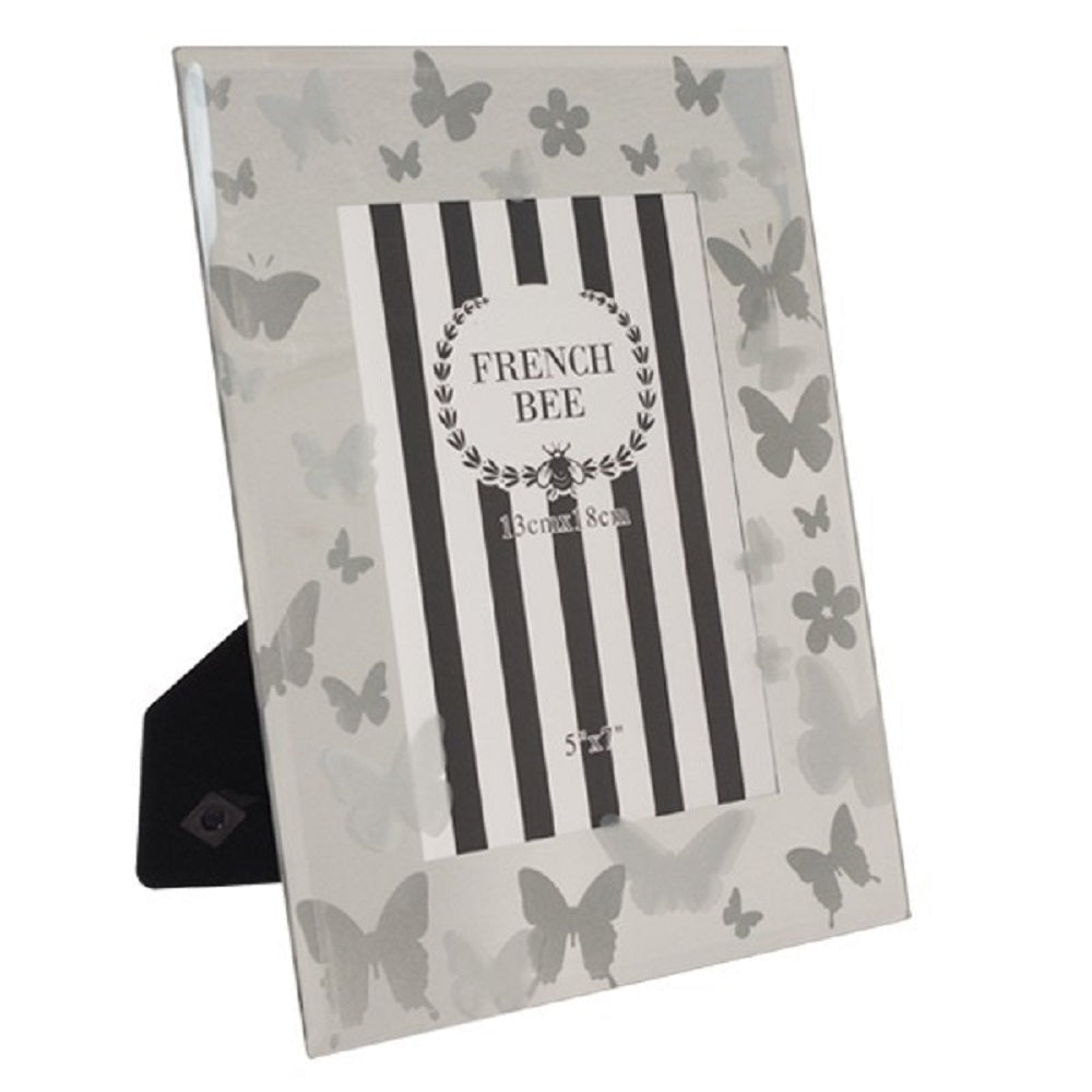 Butterfly 5x7 Photo Frame Glass Front 21cm - Gold - Home & Garden > Decor > Picture Frames - Rivercity House & Home Co. (ABN 18 642 972 209) - Affordable Modern Furniture Australia