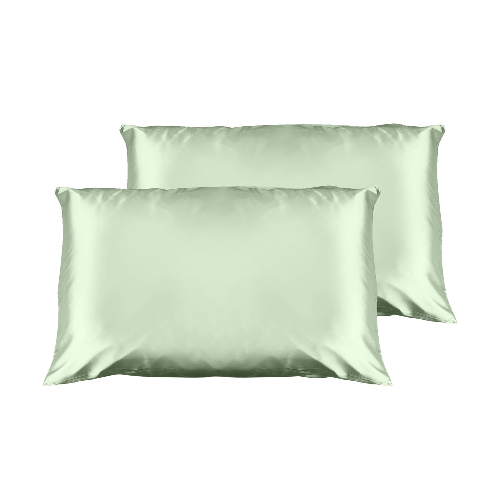 Casa Decor Luxury Satin Pillowcase Twin Pack Size With Gift Box Luxury - Sage Green - Home & Garden > Bedding - Rivercity House & Home Co. (ABN 18 642 972 209) - Affordable Modern Furniture Australia