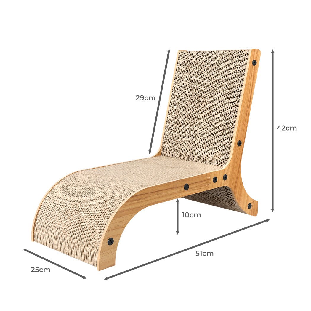 Cat Scratch Pad Cardboard Kitten Scratcher - Brown - Rivercity House & Home Co. (ABN 18 642 972 209) - Affordable Modern Furniture Australia