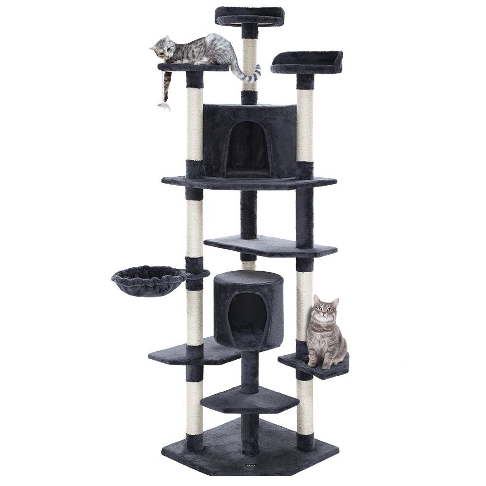 Cat Tree 203cm Trees Scratching Post Scratcher Tower Condo House Furniture Wood - Pet Care > Cat Supplies - Rivercity House & Home Co. (ABN 18 642 972 209) - Affordable Modern Furniture Australia