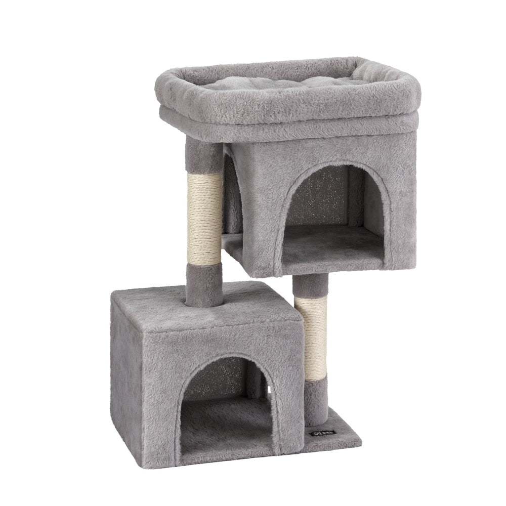 Cat Tree 67cm Tower Scratching Post Trees Scratcher Condo House Light Grey - Pet Care > Cat Supplies > Cat Scratchers - Rivercity House & Home Co. (ABN 18 642 972 209) - Affordable Modern Furniture Australia