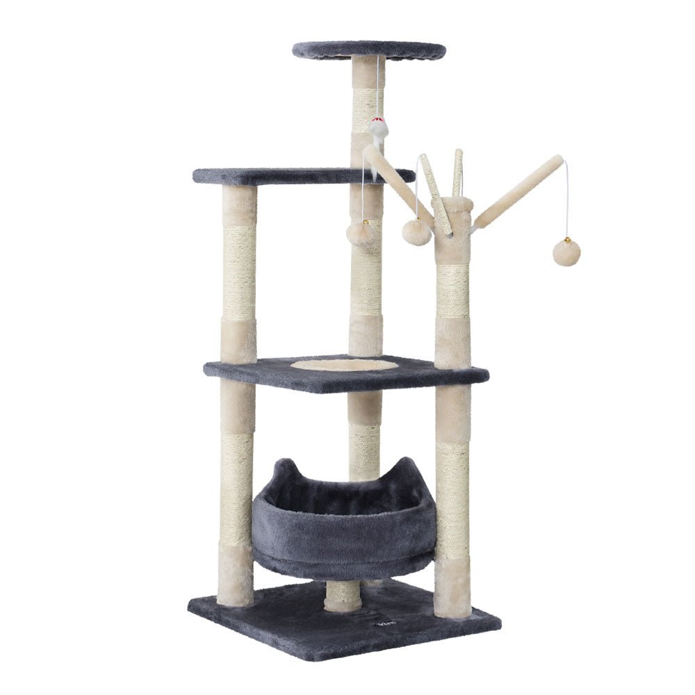 Cat Tree Scratching Post Scratcher Cat Tree Tower Condo House toys 110cm - Pet Care > Cat Supplies - Rivercity House & Home Co. (ABN 18 642 972 209) - Affordable Modern Furniture Australia