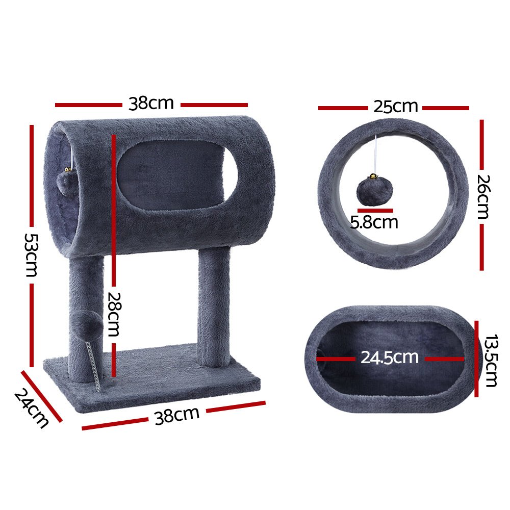 Cat Tree Scratching Post Scratcher Tower Condo House Grey 53cm - Pet Care > Cat Supplies - Rivercity House & Home Co. (ABN 18 642 972 209) - Affordable Modern Furniture Australia