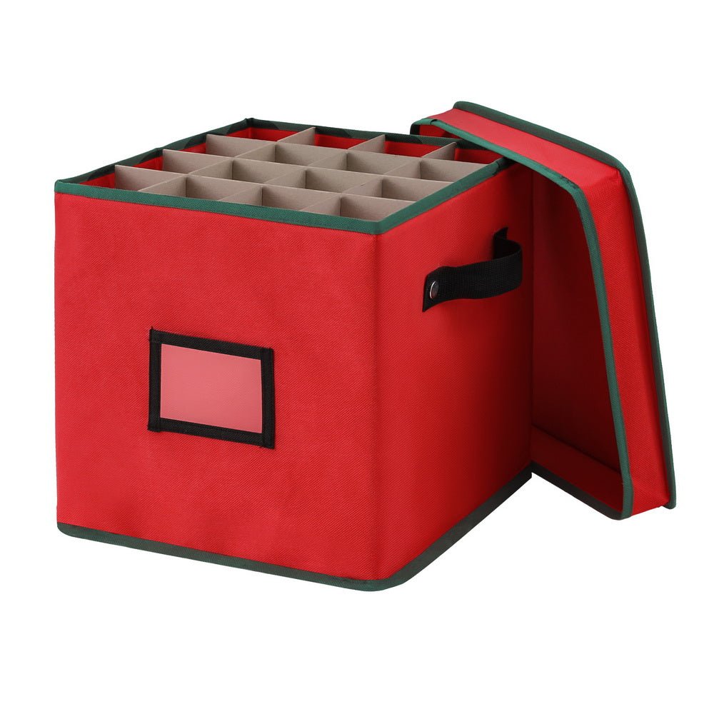 Christmas Baubles Storage Box 64 Dividers Xmas Ornaments Container - Occasions > Christmas > Christmas Decorations - Rivercity House & Home Co. (ABN 18 642 972 209) - Affordable Modern Furniture Australia