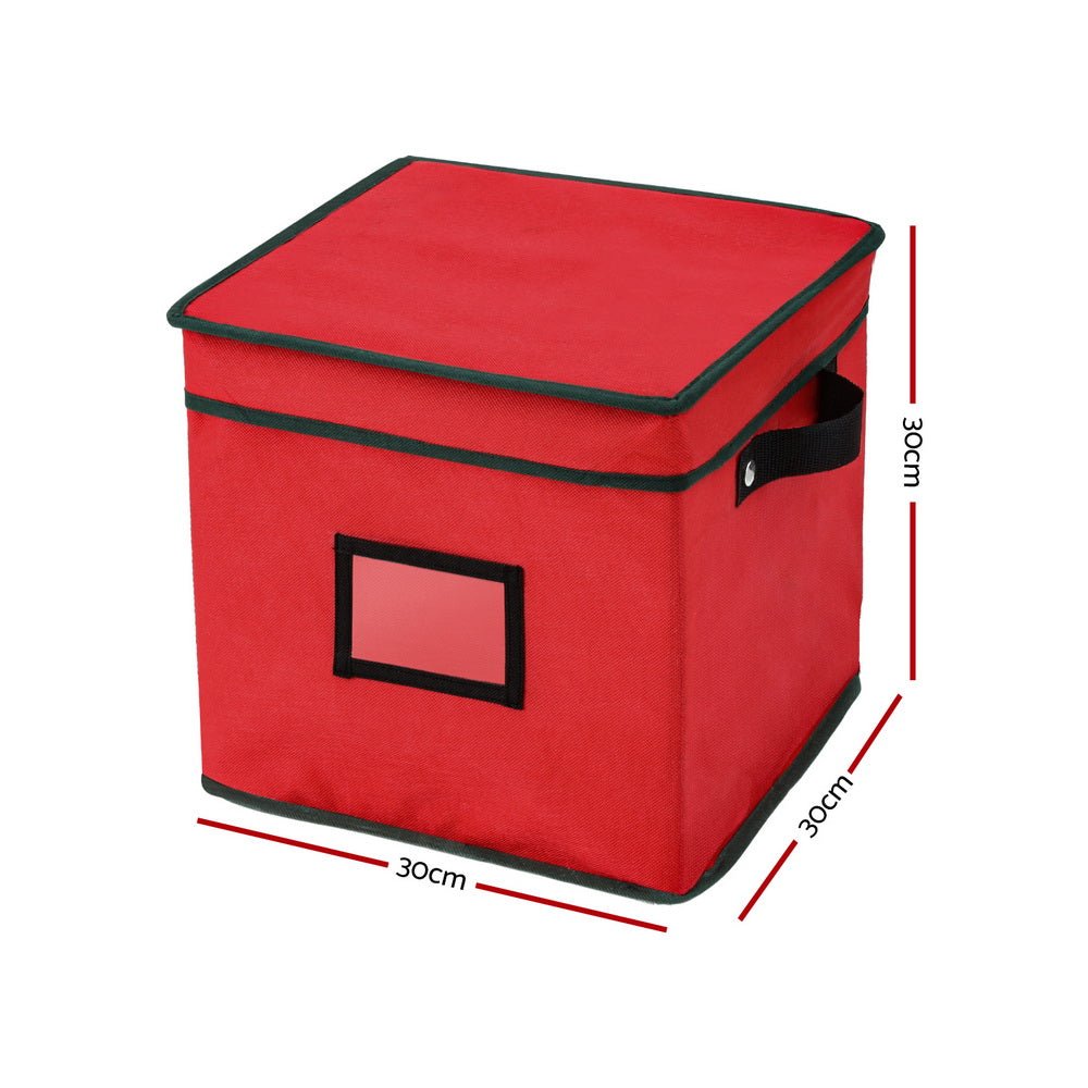 Christmas Baubles Storage Box 64 Dividers Xmas Ornaments Container - Occasions > Christmas > Christmas Decorations - Rivercity House & Home Co. (ABN 18 642 972 209) - Affordable Modern Furniture Australia